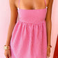 Scirocco Rotes Gingham Halter MiniKleid