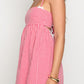 Scirocco Rotes Gingham Halter MiniKleid