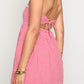 Scirocco Rotes Gingham Halter MiniKleid