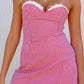 Beronia rotes Gingham Minikleid