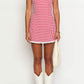 Beronia rotes Gingham Minikleid