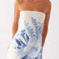 Denby Strapless Mini Dress - Blue Floral Print