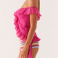Bruna Off Shoulder Top – Fuchsia