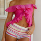 Bruna Off Shoulder Top – Fuchsia