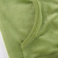 Green vintage velvet tracksuit set with zip and hood