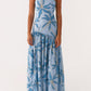 NICIA Épaule-maxikleid - bleu opulent