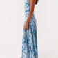 NICIA Épaule-maxikleid - bleu opulent