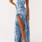 NICIA Épaule-maxikleid - bleu opulent