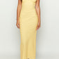 Rosina Yellow Midi -jurk