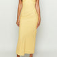 Rosina Yellow Midi -jurk