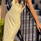Rosina Yellow Midi -jurk