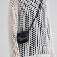 Solid Color Y2k Oversized Crochet Knit Top