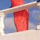 Petronilla Orange Floral Print Maxi sukienka