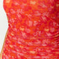Petronilla Orange Floral Print Maxi sukienka