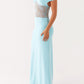 Sukienka Michele Lace Maxi - Turkus