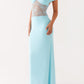 Sukienka Michele Lace Maxi - Turkus