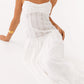 Patrizia Maxikleid mit Drop Waist - Elfenbein