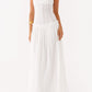Patrizia Maxikleid mit Drop Waist - Elfenbein