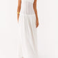 Patrizia Maxikleid mit Drop Waist - Elfenbein