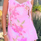 Leonora Rosa Minikleid mit Blumenmuster