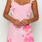 Leonora Rosa Minikleid met bloempatroon