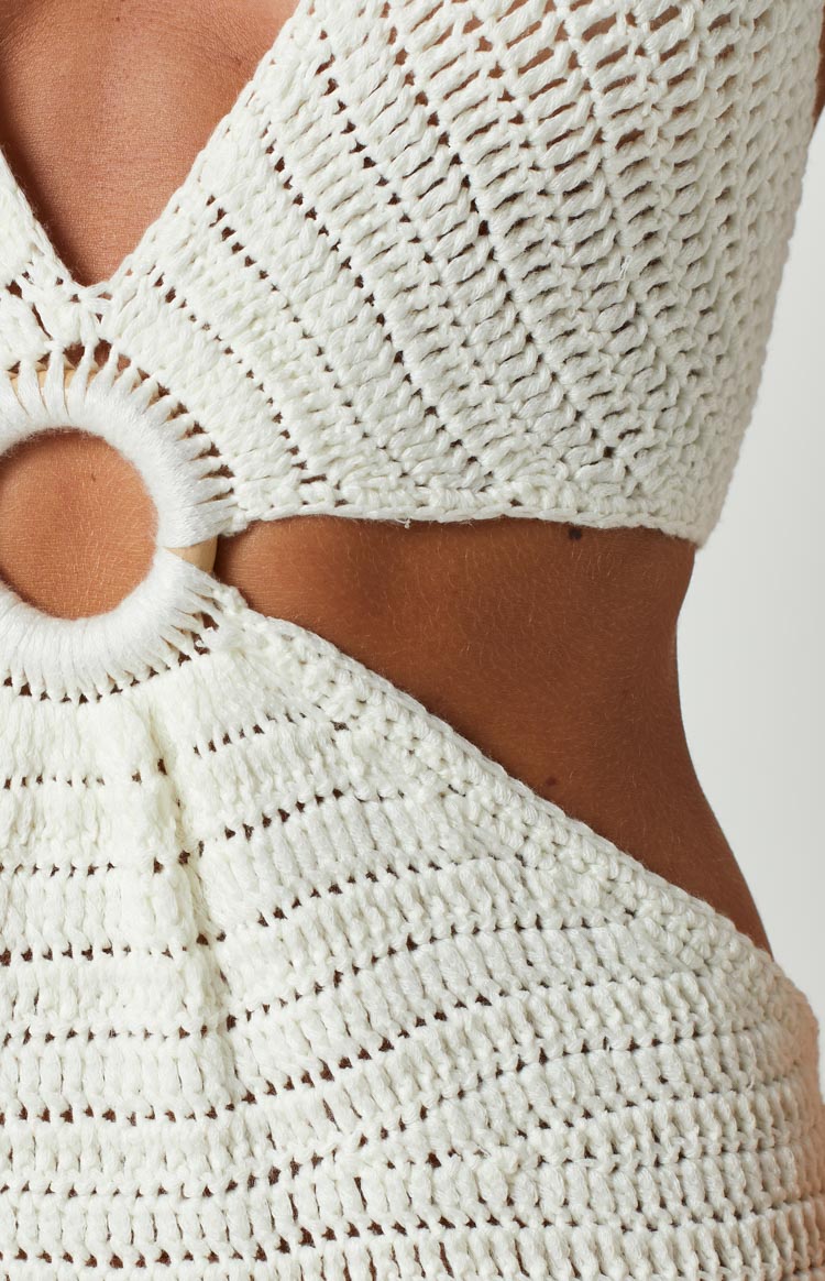 Isotta Crochet Halter MIDI Robe