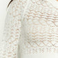 Amalfi White Knit Rüschentop