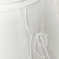 Roma White Long -Sleeved mini sukienka