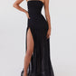 Gelsomina Strapless Maxi -jurk - zwart