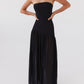Gelsomina Strapless Maxi -jurk - zwart