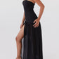 Gelsomina Strapless Maxi -jurk - zwart