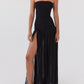 Gelsomina Strapless Maxi -jurk - zwart