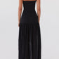 Gelsomina Strapless Maxi -jurk - zwart