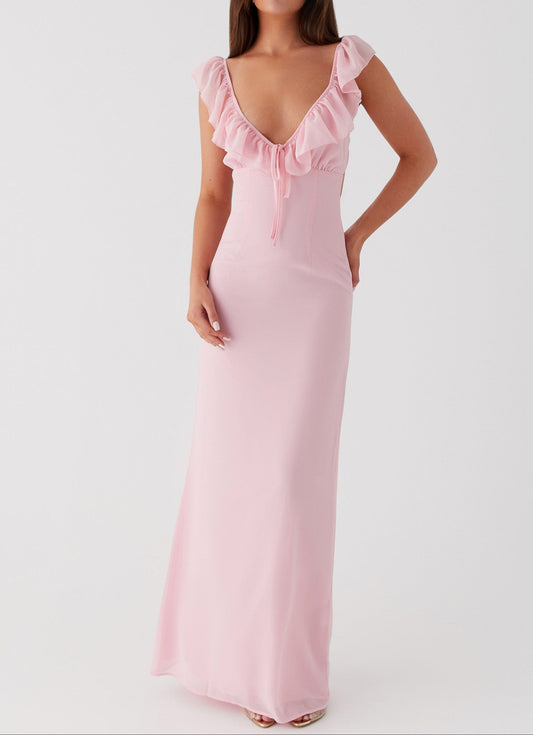 Teodora Maxikleid - Rosa