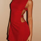 Amanda Minikleid mit Schnalle – Rot