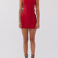Amanda Minikleid mit Schnalle – Rot