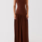 Gioconda -cursus Maxikleid - Braun