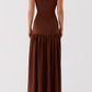 Gioconda -cursus Maxikleid - Braun