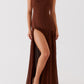 Gioconda -cursus Maxikleid - Braun