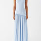 Letizia Trägerloses Maxi Kleid - Blau