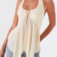 Caterina Mesh-Top – Gelb