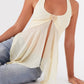 Caterina Mesh-Top – Gelb