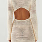 Filide Crochet Mini Dress - Ivory
