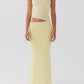 Lucrezia One Shoulder Maxi -jurk - citroen