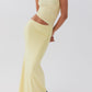 Lucrezia One Shoulder Maxi -jurk - citroen