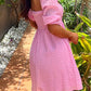 Rialta Pink Babydoll Minikleid