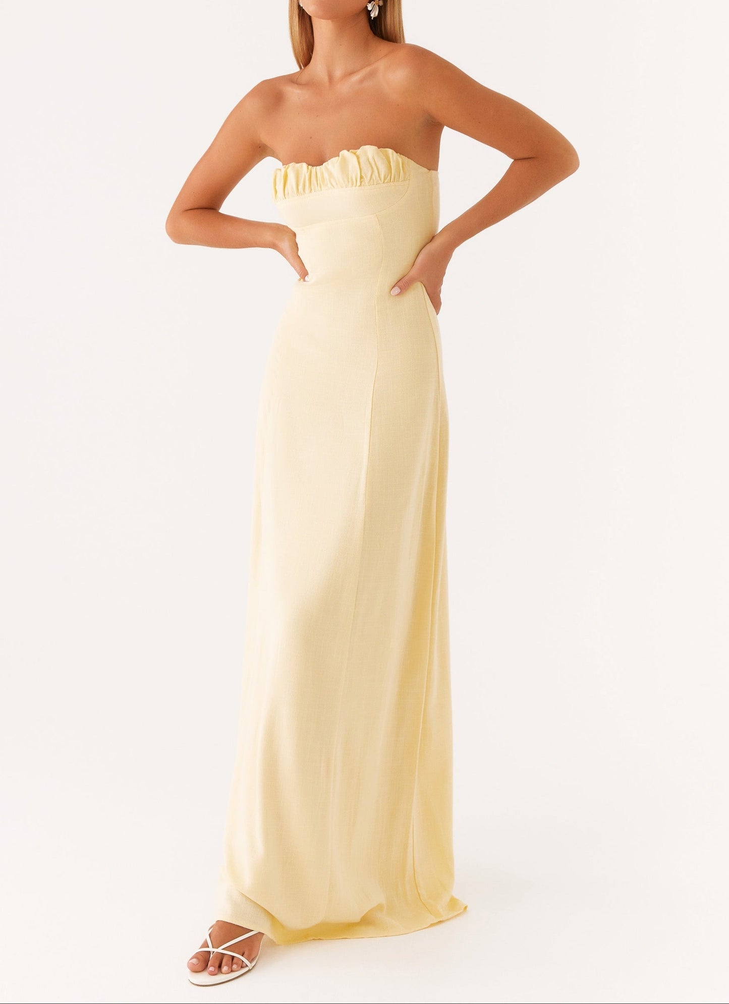 Jaquetta Linen Maxi -jurk - geel