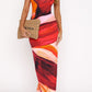 Marta Maxikleid Sunset Petal