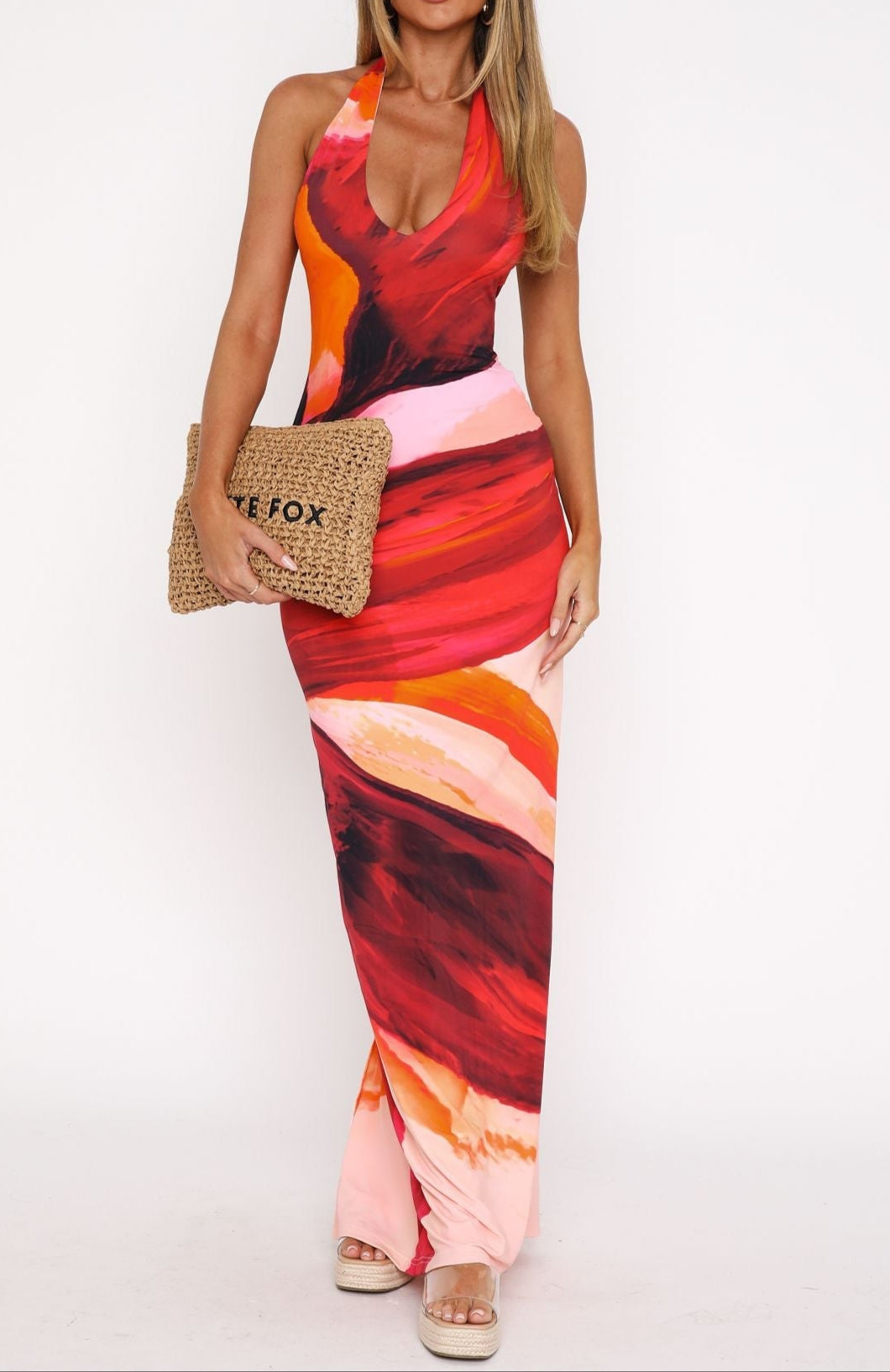 Marta Maxikleid Sunset Petal