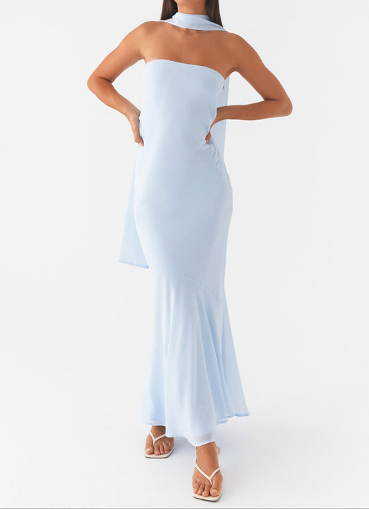 Gessica Maxikleid – Blau